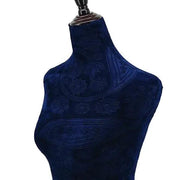 HALF BODY MANNEQUIN WOODEN STAND VELVET SURFACE - NAVY by dealonline.co.nz