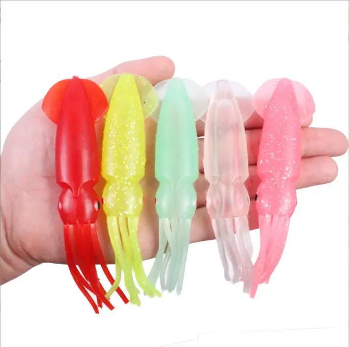 Yellow 12.5cm Lumo Coloured Fishing Octopus Skirts (Pkt of 3) by NZ Diver