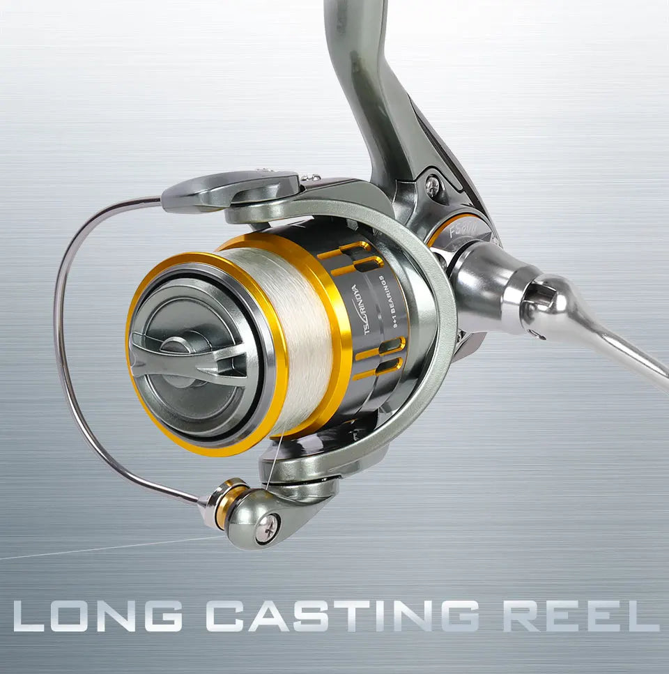 TSURINOYA Light Game Ultralight Spinning Fishing Reel FS 500 800 1000 9+1BB 4kg Drag Power Bait Finesse Stream Bass Trout Reel - Action Outdoors Kiwi