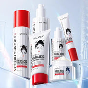 SADOER Moisturizing Anti Wrinkle Whitening Spot Removing and Kojic Acid Six-Piece Skin Care Set by Poppy Gifts