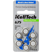 Hearing Aid Batteries (Box of 60 Batteries) by Eldertech