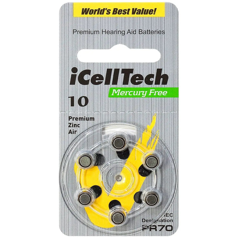 Hearing Aid Batteries (Box of 60 Batteries) by Eldertech
