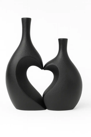 Frankly Cotton Heart Unity Ceramic Vase Pair by Nest & Stem Homewares