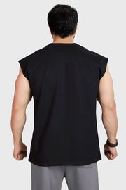 Heavyweight Capsleeves Tank Black by Fuaark Nz