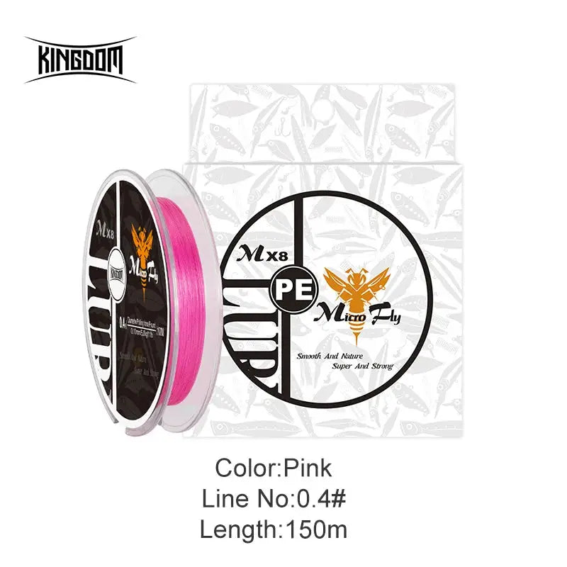 Desers Kingdom Micro Fly 100m 4 Strand Braided PE Japan Carp Fishing Line Set 0.12mm Kingdom Micro Fly 100m 4 Strand Braided PE Line 0.12mm