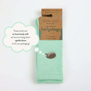 Save the Hedgehog Ribbed Bamboo Socks by Barekind NZ