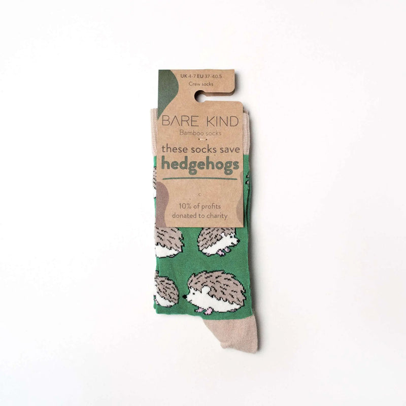 Save the Hedgehogs Bamboo Socks by Barekind NZ