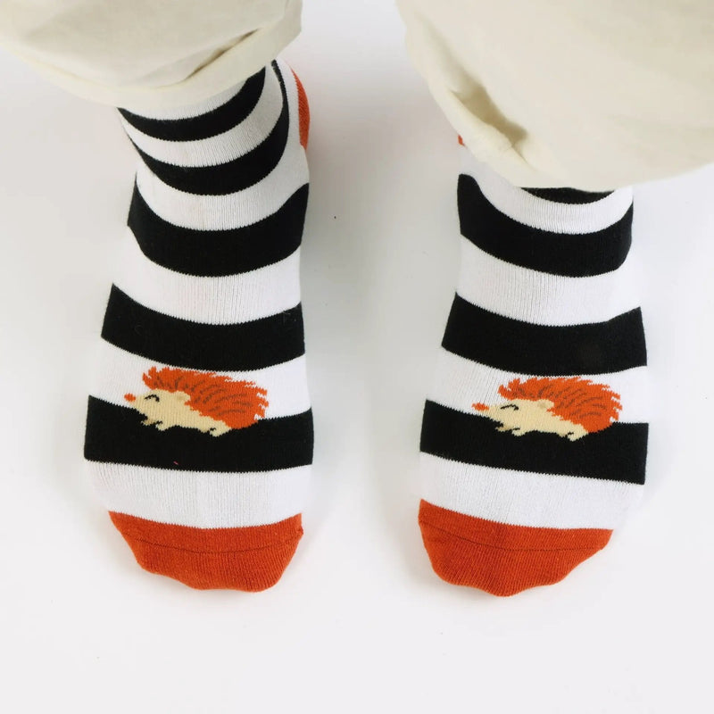 Save the Striped Hedgehog Bamboo Socks by Barekind NZ
