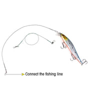 Stainless Steel Swiveled Leader Trace 2 Arms ( Pack of 10) by NZ Diver