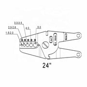 Heavy Duty 60cm Bench Crimper Meanfish by NZ Diver