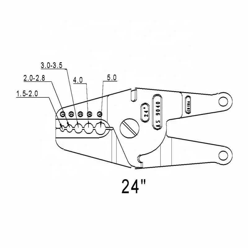Heavy Duty 60cm Bench Crimper Meanfish by NZ Diver