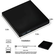 USB External CD DVD ROM Writer Burner Player Drive PC Laptop for Windows Mac by salelink.co.nz