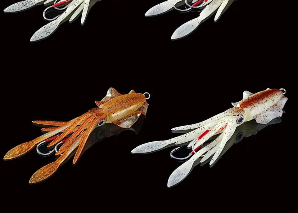 SUNMILE Fishing Soft Squid Lure 20g/60g/80g/100g/120g/150g Luminous/UV Squid Jig Fishing Lures For Sea Fishing Wobbler Bait - Action Outdoors Kiwi
