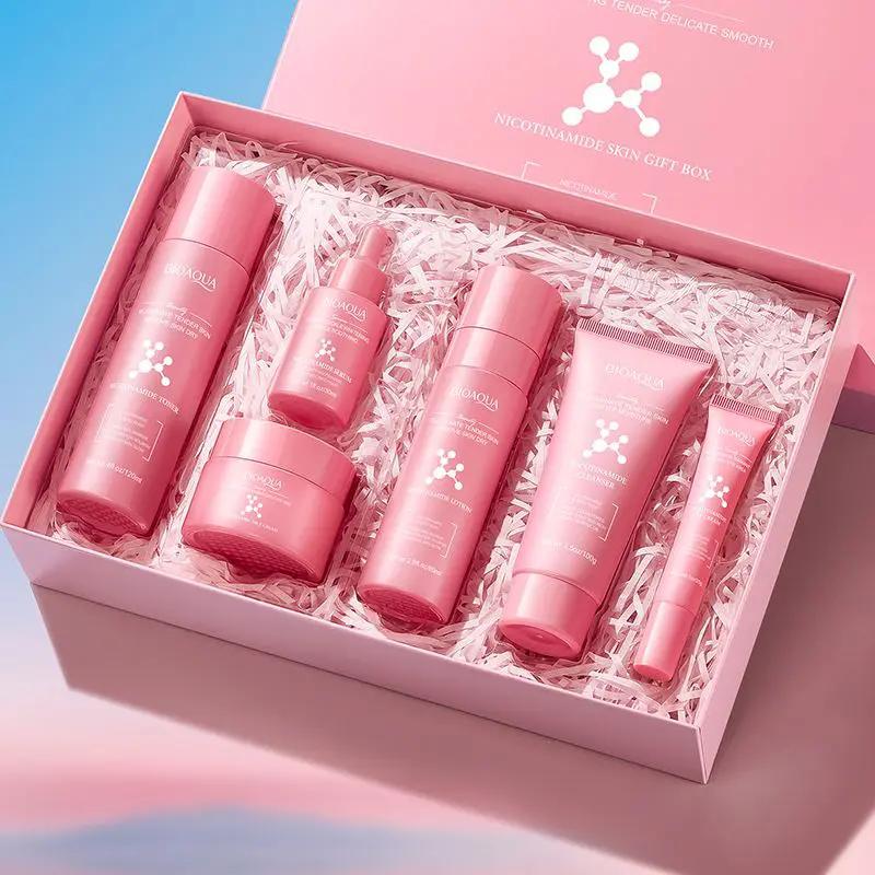 BIOAQUA Nicotinamide Moisturizing 6-piece Skin Care Set by Poppy Gifts