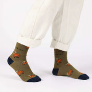 Save the Green Highland Cow Bamboo Socks by Barekind NZ