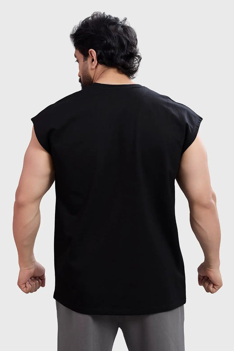 Hoonigans Capsleeves Tank Black by Fuaark Nz