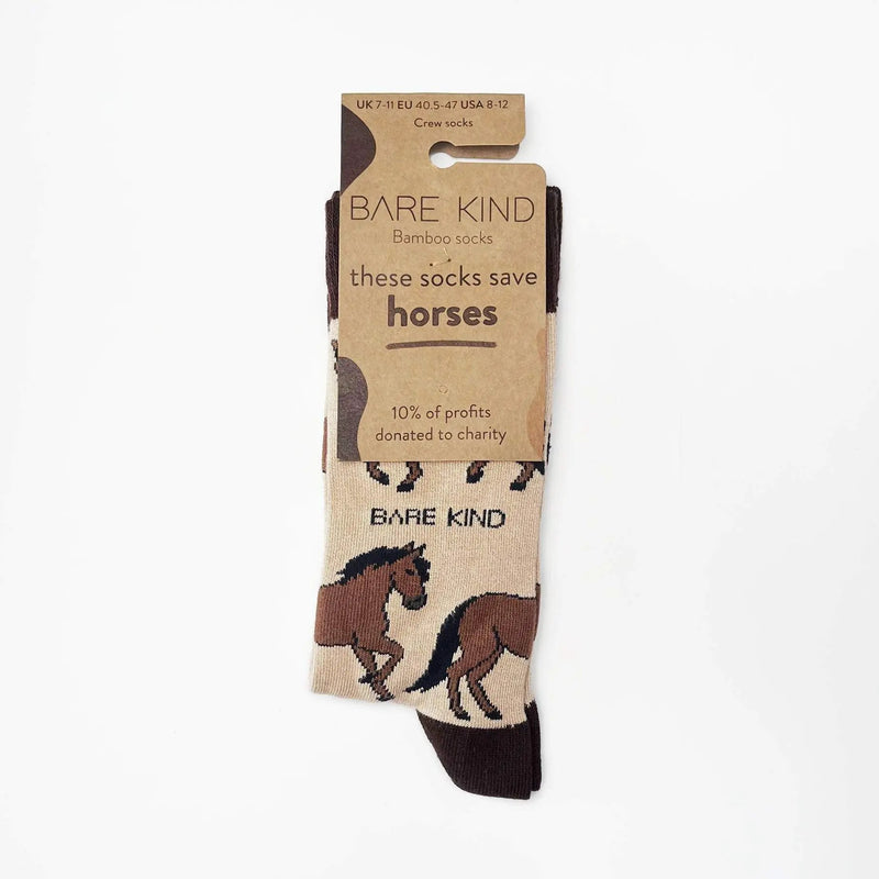 Save the Horses Bamboo Socks by Barekind NZ