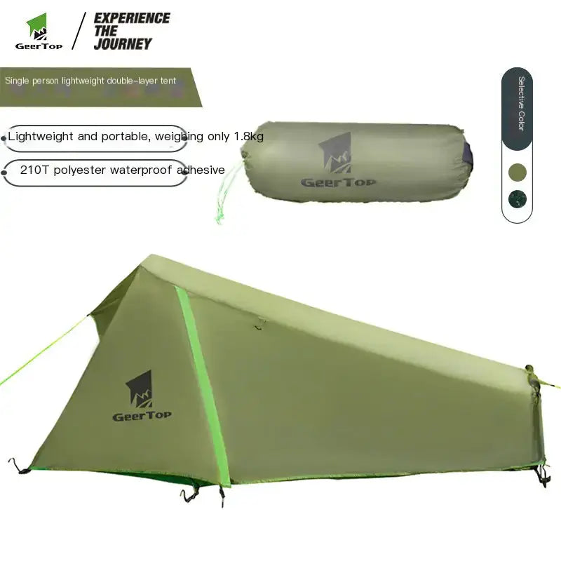 New Waterproof Pyramid Tent for Outdoor Camping - Single Person Lightweight Shelter by Mead's Supply & Equipment Outfitters limited