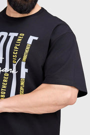 Hustle Oversized T-shirt Black by Fuaark Nz
