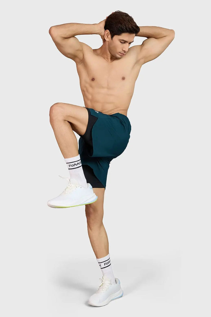 Hyper 5" Running Shorts Deep Green by Fuaark Nz