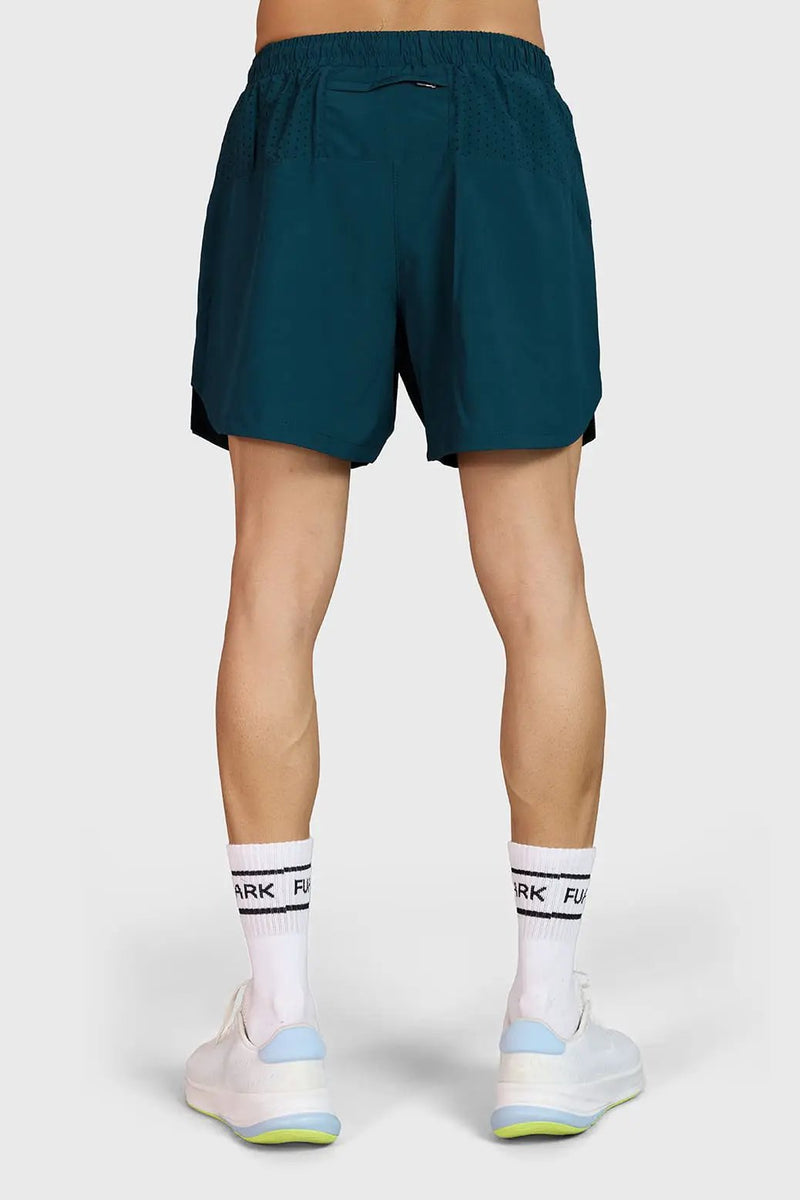 Hyper 5" Running Shorts Deep Green by Fuaark Nz