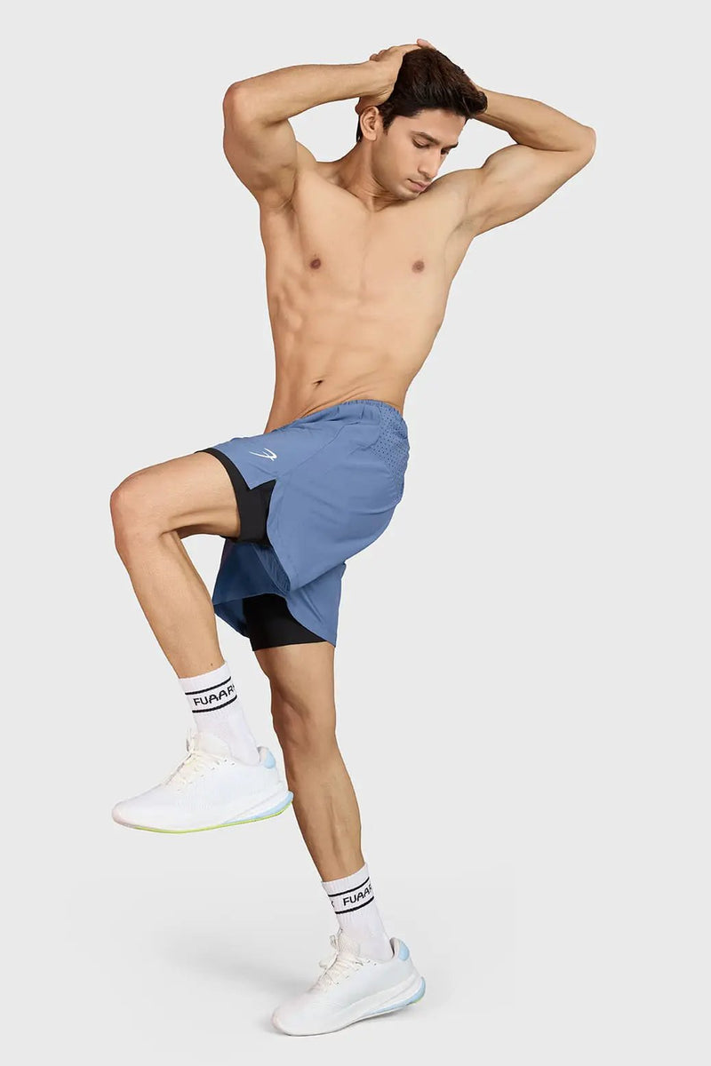 Hyper 5" Running Shorts Light Grey by Fuaark Nz