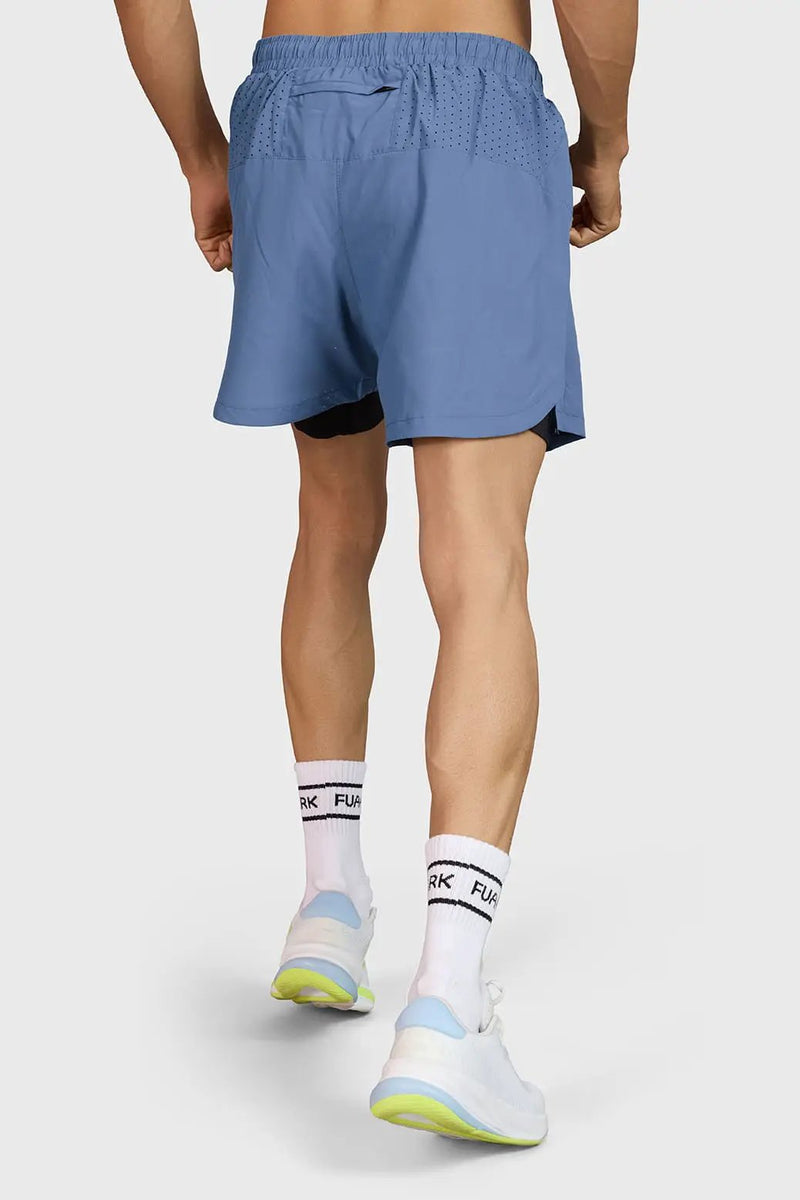 Hyper 5" Running Shorts Light Grey by Fuaark Nz