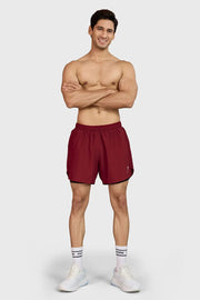 Hyper 5" Running Shorts Maroon by Fuaark Nz