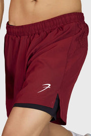 Hyper 5" Running Shorts Maroon by Fuaark Nz