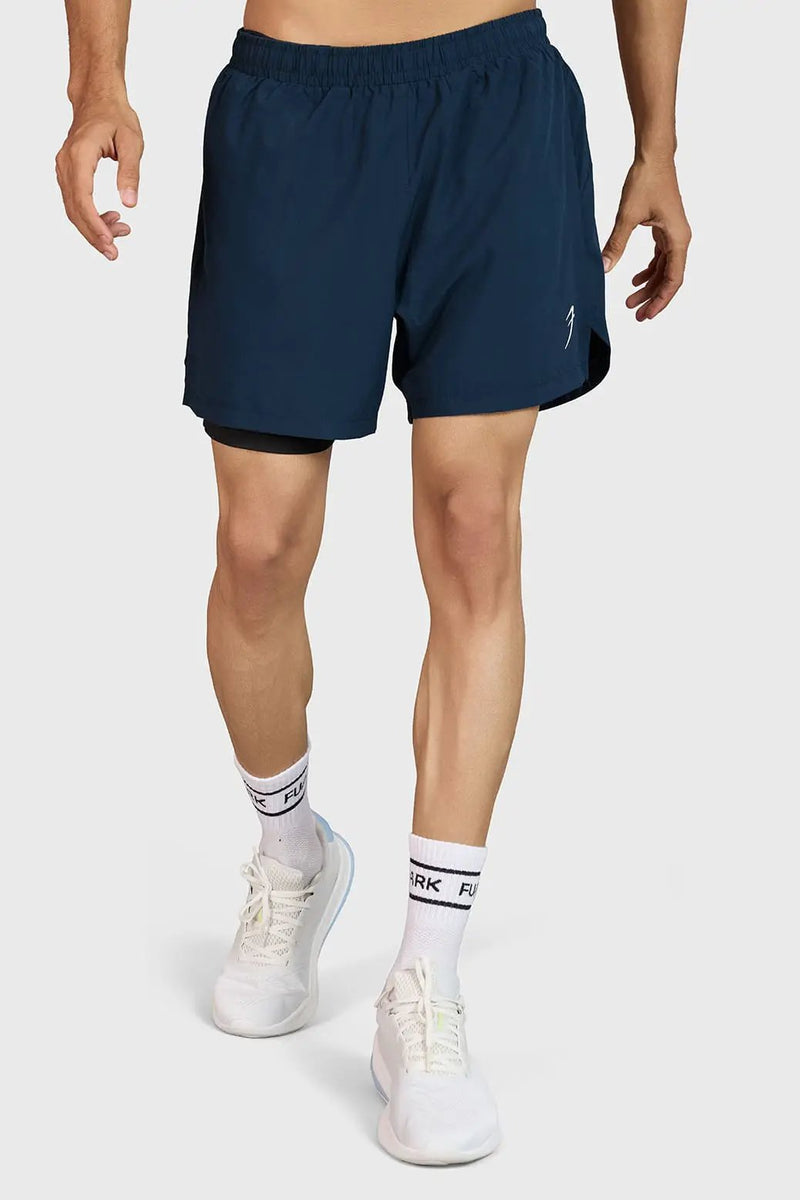 Hyper 5" Running Shorts Navy by Fuaark Nz