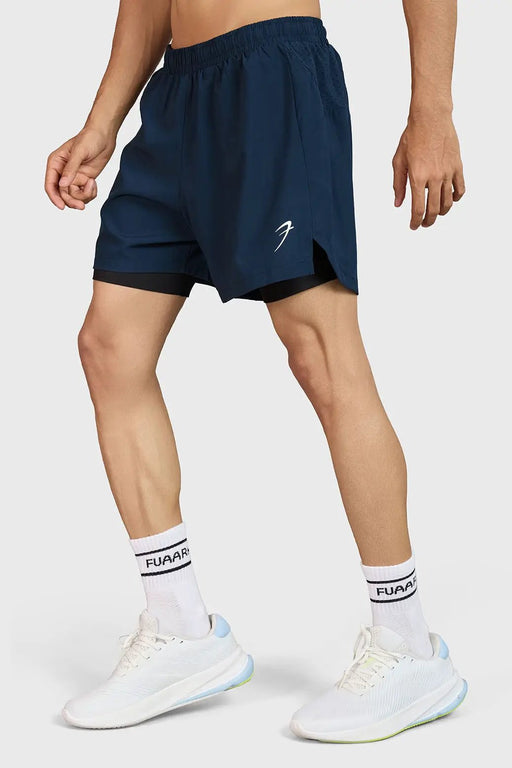 Hyper 5" Running Shorts Navy by Fuaark Nz