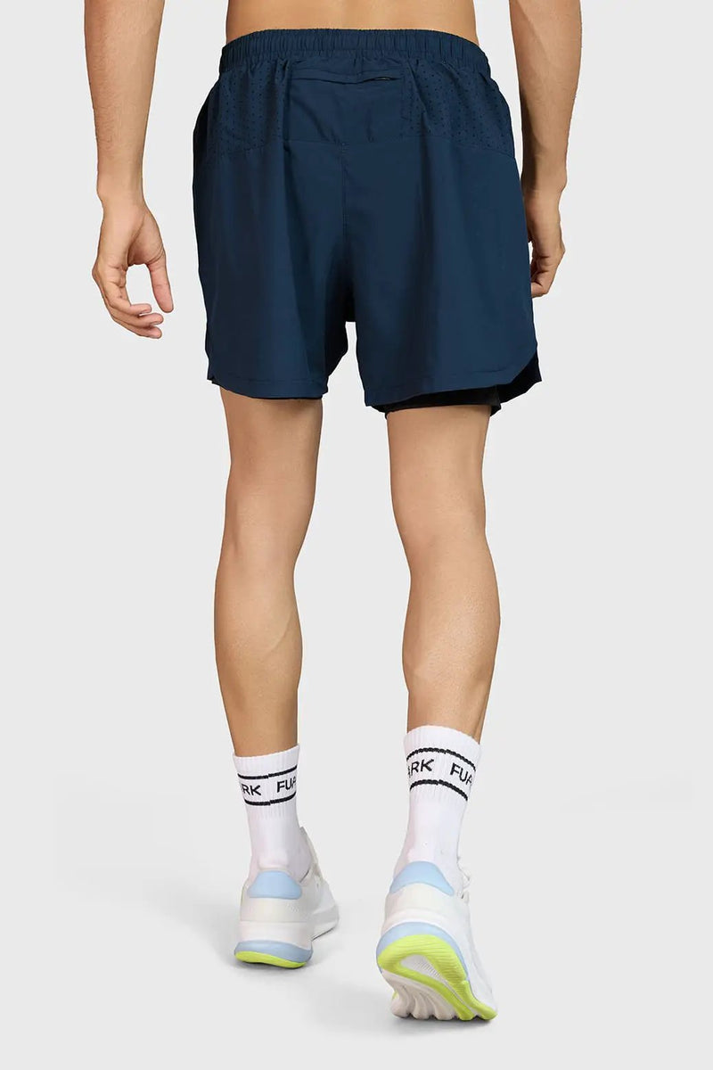 Hyper 5" Running Shorts Navy by Fuaark Nz