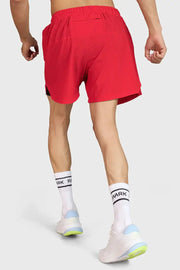 Hyper 5" Running Shorts Red by Fuaark Nz
