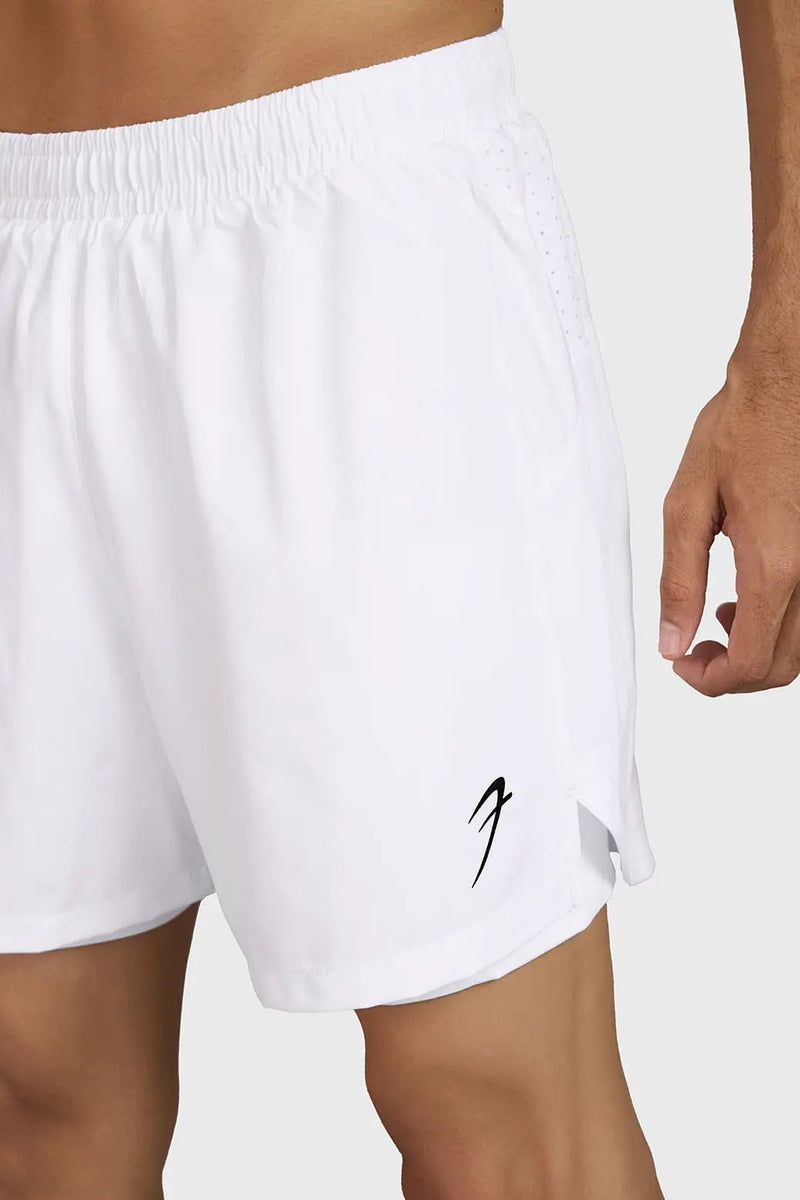 Hyper 5" Running Short White by Fuaark Nz