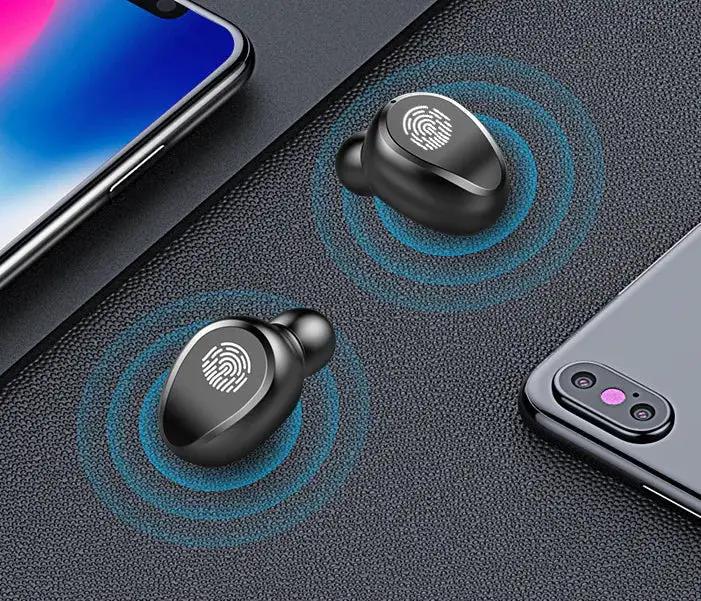 F9 Bluetooth Headphones with Touch Control and Battery Display by Mead's Supply & Equipment Outfitters limited