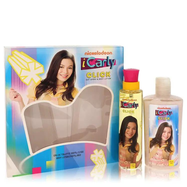 Icarly Click Gift Set - 3.4 oz Eau De Toilette Spray + 8 oz Body Lotion by Marmol & Son -- by Brands HD