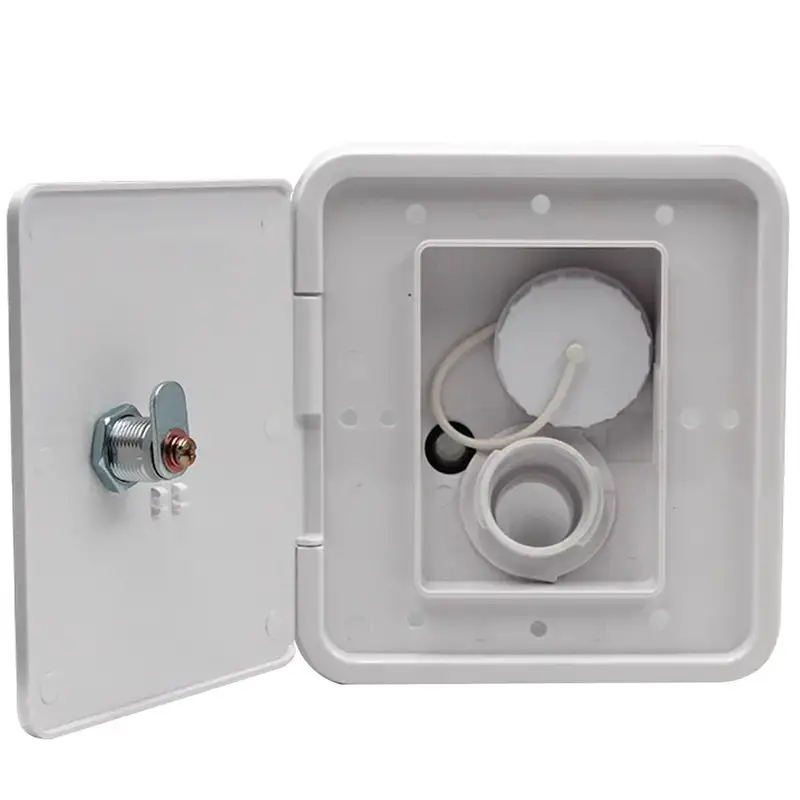 RV Gravity Water Inlet Hatch White Caravan Accessories Parts by salelink.co.nz