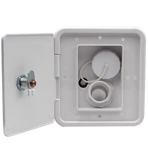 RV Gravity Water Inlet Hatch White Caravan Accessories Parts by salelink.co.nz