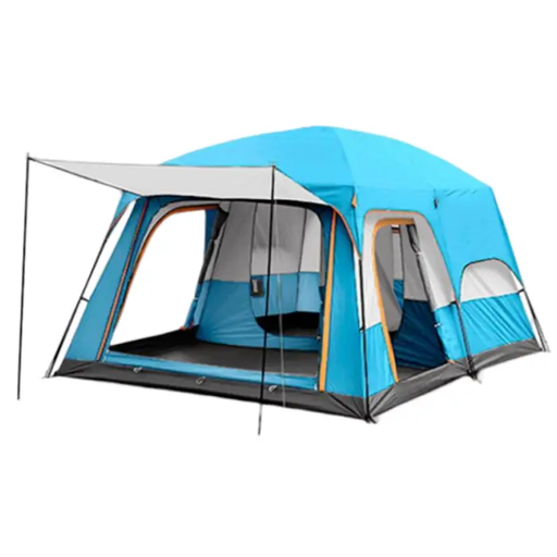 Camping Tent For 5-8Persons 310x220x190cm Blue by salelink.co.nz