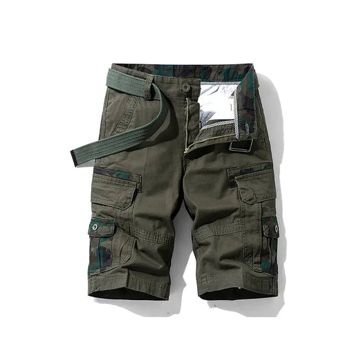 Men's 100% Cotton Cargo Shorts - Knee-Length Outdoor Shorts | Summer Wear by Mead's Supply & Equipment Outfitters limited