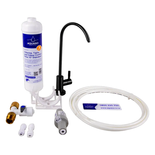 Aquano Inline Under-Sink Water Filter Tap Kit - 1 Micron, Chlorine & Lead Reduction NZ by Filtration Station NZ