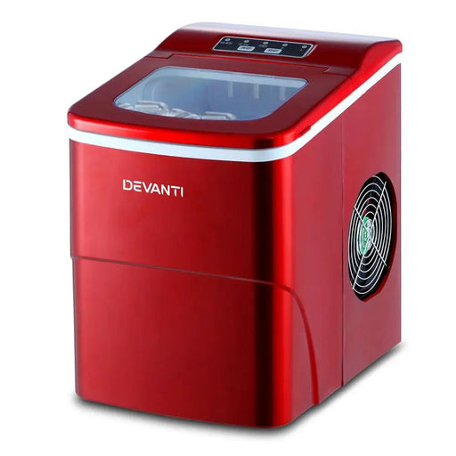 SportZone.co.nz Appliances > Kitchen Appliances > Ice Makers Devanti 12kg Ice Maker Machine Red Devanti 12kg Ice Maker Machine Red