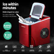 SportZone.co.nz Appliances > Kitchen Appliances > Ice Makers Devanti 12kg Ice Maker Machine Red Devanti 12kg Ice Maker Machine Red