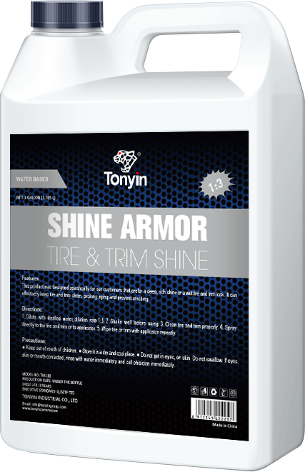 TONYIN SHINE ARMOUR TYRE & TRIM SHINE 4L (WATER BASED 1:3) by Racing Pro NZ Ltd