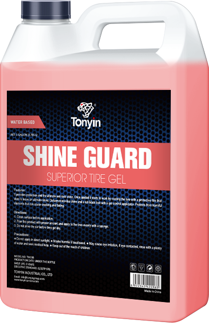 TONYIN SHINE GUARD SUPERIOR TYRE GEL HIGH GLOSS TYRE GEL 4L (WATER BASED) by Racing Pro NZ Ltd