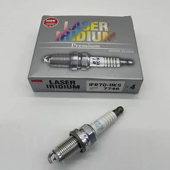NGK Laser Iridium Spark Plugs - IFR7G-11KS #7746- Honda Civic, Integra 2.0 DC5/EP3/CL7/FD2 by JBH AUTO PARTS