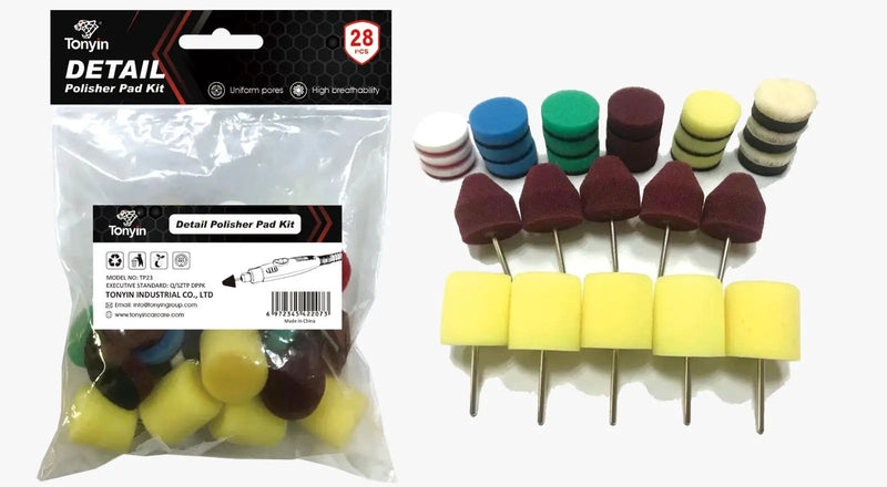 TONYIN PAD KIT FOR DETAIL POLISHER TP28 by Racing Pro NZ Ltd