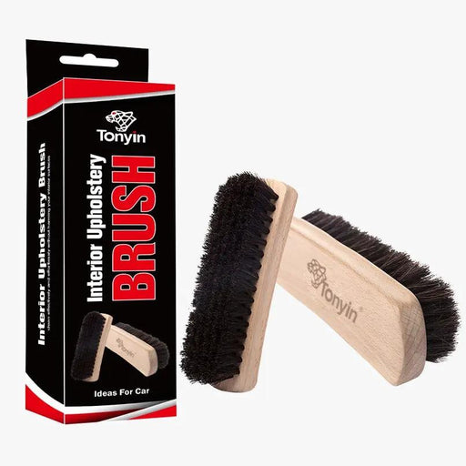 TONYIN INTERIOR UPHOLSTERY BRUSH (LENGTH: 6.8 INCHES, WIDTH: 2 INCHES. MATERIAL 100% HORSEHAIR) by Racing Pro NZ Ltd