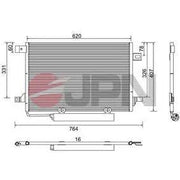 Air Conditioning Condenser A1695000354 1695000754 A1695000754 1695000354 For Mercedes Benz A-CLASS W169 A170 A150 A200 A160 A180 B200 W245 by JBH AUTO PARTS