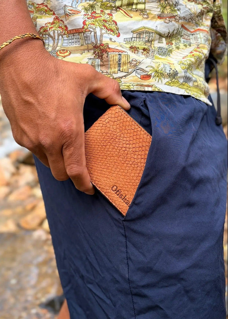 Fish Leather Bifold Wallet by Ofishal